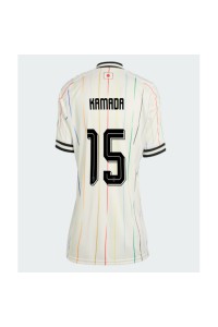 Japani Daichi Kamada #15 Jalkapallovaatteet Naisten Vieraspaita MM-kisat 2026 Lyhythihainen
